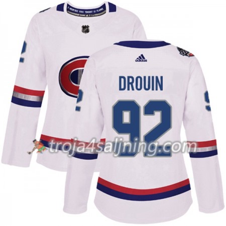 Montreal Canadiens tröja Jonathan Drouin 92 Vit 2017-2018 Adidas Classic Authentic - Dame NHL Tröjor